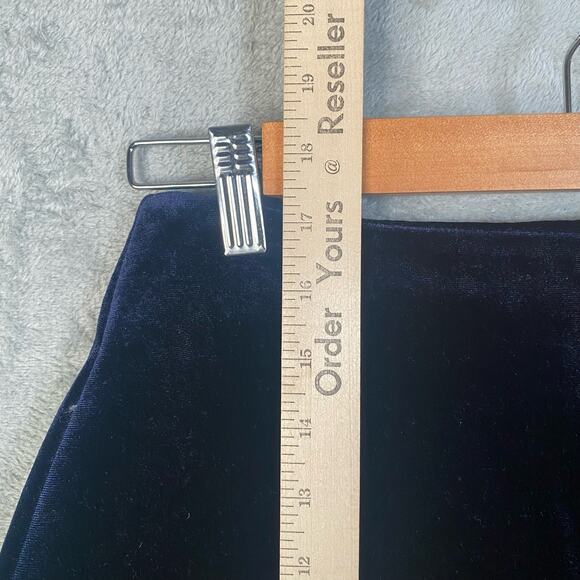 Anthropologie Velvet Mini‎ Skirt Medium Indie Twee Retro Boho Grunge - Picture 8 of 11